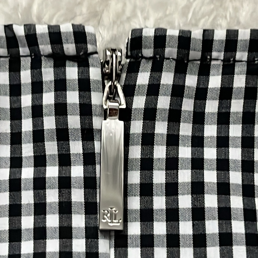 LAUREN RALPH LAUREN Eyelet-Sleeve Gingham Top - Picture 11 of 13